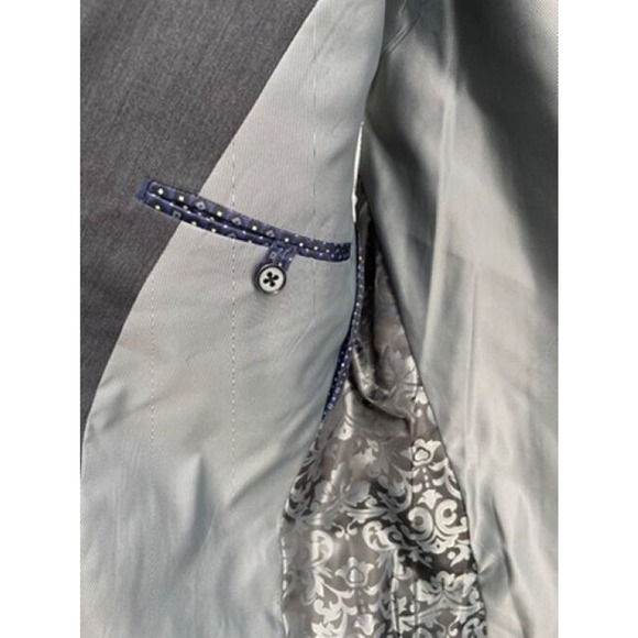 NWT The‎ Savile Row Company Blazer Jacket Mens Sz 40S Gray Heather Single Breast - Picture 12 of 14